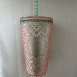 Starbucks Jeweled Pearl Pink 16oz. Cold Cup Tumbler